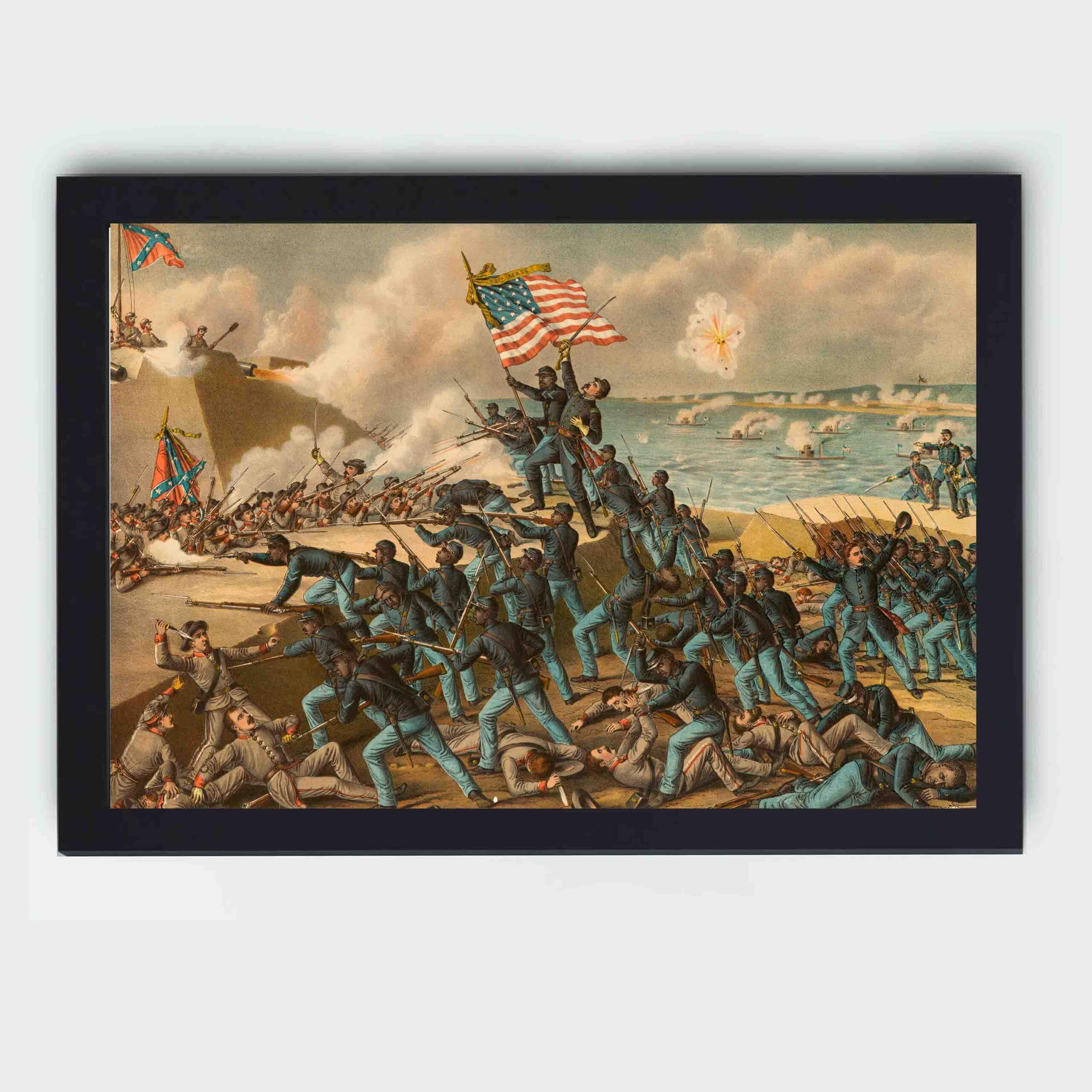 Infidu Storming Fort Wagner in high resolution Vintage Art V1-501 - Infidu