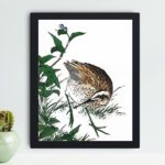 Discover the beauty of a Duck and Young Grass in this vintage art print by Numata Kashu,placed on the wall