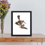 Discover the beauty of a Yellow-throated Bunting in this vintage art print by Numata Kashu,placed on the wall