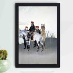 Witness the strategic planning of the Battle at Tianzhuangdai with this vintage art print framed and placed on the wall