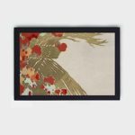 Experience the beauty of nature with this Kamisaka Sekka flower art print,placed on the wall