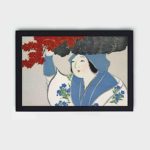 Add the beauty of Japanese aesthetics with this Kamisaka Sekka woman art print,placed on the wall