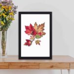 Beauty of autumn with this vintage art print by Mary Vaux Walcott,kept on a table