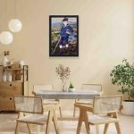 Discover the charm of Renoir's "Sailor Boy" portrait with this vintage art print,displayed on the wall