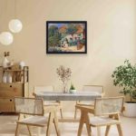 Experience the beauty of Brittany with Renoir's "In Brittany" art print,mounted on the wall