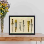 Explore the artistry of daggers and sheaths with this vintage print by Sir Matthew Digby Wyatt,Placed on a table