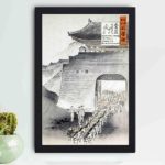 Discover the intrigue of Japanese history with this Minister Otori and Tai-in-Kun art print,displayed on the wall