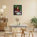 Our Raphael "Portrait of Pope Julius II"mounted on the wall