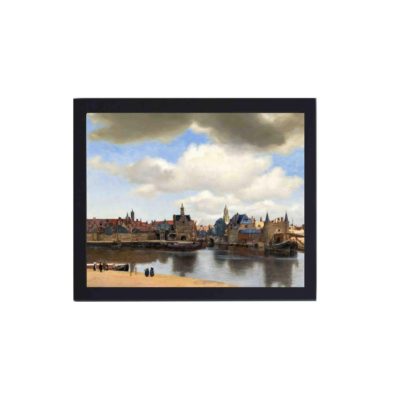 Our framed Vermeer "View of Delft" reproduction,mounted on the wall