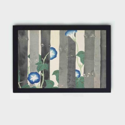 Experience the beauty of morning glories with this Kamisaka Sekka art print,mounted on the wall