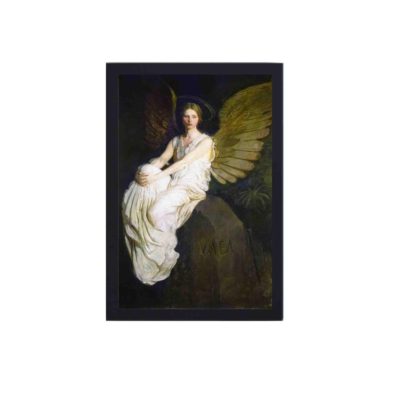 Enchanting beauty of "Stevenson Memorial" by Abbott Handerson Thayer,framed and placed on the wall