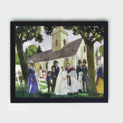 Beauty of Lopoldine Fourqueux's First Communion by Maurice Denis,mounted on the wall