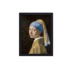 Own a piece of art history with our "Girl with a Pearl Earring" print,framed and placed on the wall