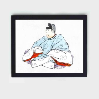 Discover the power and influence of a Shogun in this vintage art print by Kono Bairei,placed on the wall