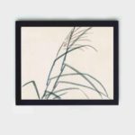 this vintage art print featuring Poaceae by Kono Bairei,placed on the wall