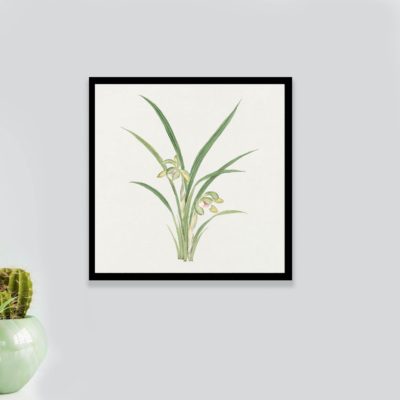 Vintage art print featuring the captivating "Mirau March" painting,mounted on the wall with black frame