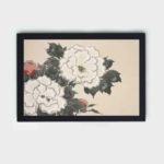 Add the timeless beauty of Japanese floral art with this Kamisaka Sekka print,mounted on the wall