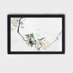 Cherry Blossom (1893-1896) by Watanabe Seitei,framed and placed on the wall