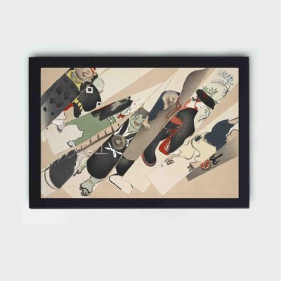 Discover the beauty in simplicity with this Kamisaka Sekka blade art print,mounted on the wall