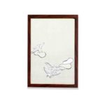 beauty of nature with this stunning vintage art print of a moth by Morimoto Toko,placed on the wall