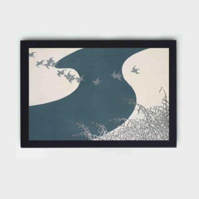 Discover the beauty of birds through this Kamisaka Sekka vintage art print,displayed on the wall