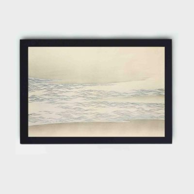 Feel the power of the ocean with this Kamisaka Sekka wave art print,displayed on the wall