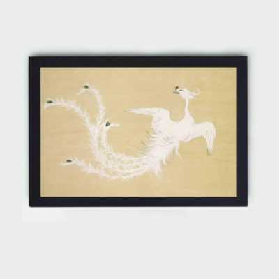 Experience the beauty of nature with this Kamisaka Sekka bird art print,placed on the wall