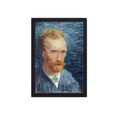 Bring Van Gogh's iconic "Self-Portrait" (1887) home with this vintage art print,framed and placed on the wall