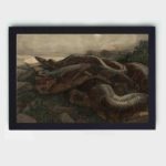 Experience the allure of the jungle with Kaa the python art print,displayed on the wall