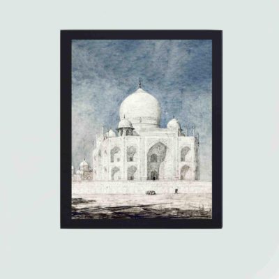 Taj Mahal with this stunning vintage art print by Marius Bauer,mounted on the wall