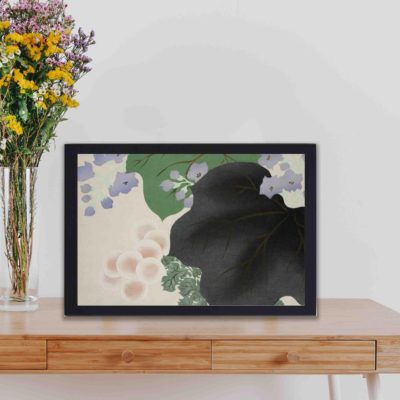 Discover the beauty of nature with this Kamisaka Sekka floral art print,hung on the wall