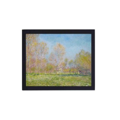 Transform your space with this vintage art print of Claude Monet's "Spring in Giverny",mounted on the wall