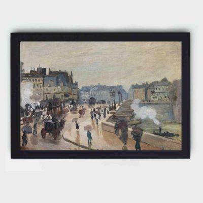 Discover the beauty of Paris with Claude Monet's "The Pont Neuf" art print,placed on the wall