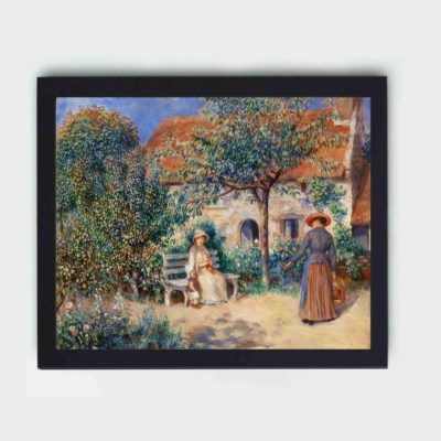 Experience the beauty of Brittany with Renoir's "In Brittany" art print,mounted on the wall