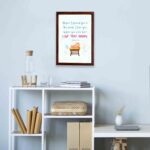 Baby in a crib with pastel balloons and Jeremiah 1:5 Bible verse, Before I Formed You in the Womb. Wall art for kids' room decor. displayed on the wall in a brown frame