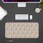 Kids Design with Cups and Heart Desk Pad - Creative Vector Pattern Design 2