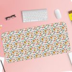 Kids Design with Cups and Heart Desk Pad - Creative Vector Pattern Design 5