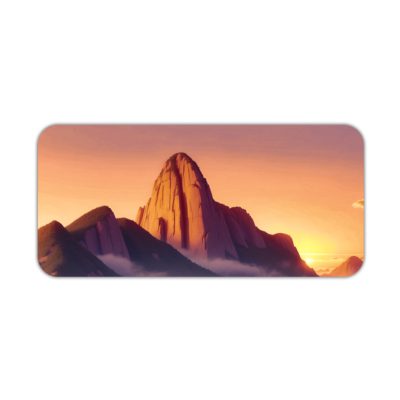 Sun Rising With Mountain Illustration Art 01