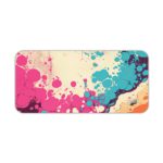 Infidu Color Splash Animated Desk Pad featuring a bubble-like pattern with pink, blue, and orange colors on an abstract, marbled background. Desk Pad kept on a plain white background