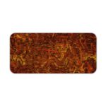 Infidu Artistic Patterns Desk Pad with deep red and orange background and textured abstract designs. Desk Pad kept on a plain white background