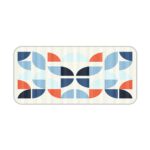 Infidu Artistic Patterns Desk Pad - Whispering Winds Abstract Art with geometric shapes Desk Pad kept on a plain white background