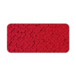 Infidu Artistic Patterns Desk Pad with a red background and intricate circle vector pattern. Desk Pad kept on a plain white background