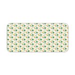 Infidu Artistic Patterns Desk Pad with colorful vector shapes on a white background. Desk Pad kept on a plain white background