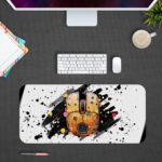 Infidu Artistic Splatter Desk Pad kept on a gray background - Buy Desk Mat, Shop Desk Pad