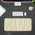 Infidu Artistic Patterns Desk Pad - Light-colored design with thin vertical lines Desk Pad in computer table