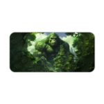 Kong with a natural sky background desk pad featuring clouds, designed for both kids and adults. Desk Pad kept on a plain white background