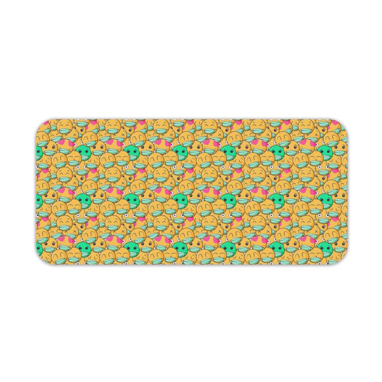 Kids Design With Smiley Pattern Desk Pad - Creative Vector Pattern Design 1