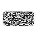 Infidu Artistic Vector Patterns Desk Pad - Zebra-like wavy stripes Desk Pad kept on a plain white background