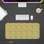 Kids Design With Smiley Pattern Desk Pad - Creative Vector Pattern Design 2