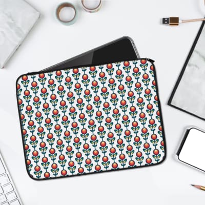 Laptop Sleeve - Geometric Pattern With White Background 01